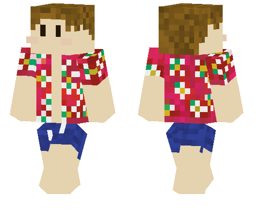Hawaiian Shirt Minecraft PE Skins