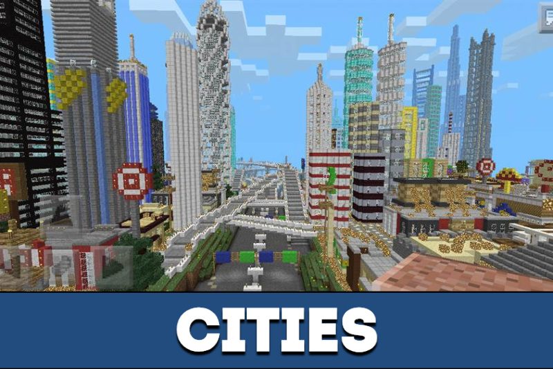 Download Minecraft PE Town Map Vast Settlements