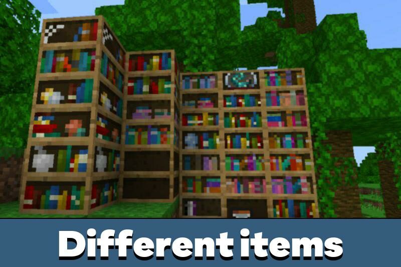 Download Bookshelf Minecraft PE mod limitless possibilities