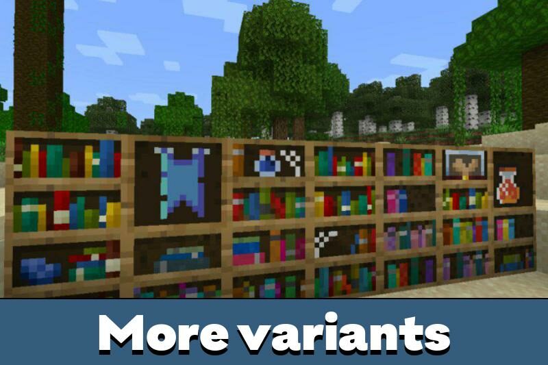 Download Bookshelf Minecraft PE mod limitless possibilities