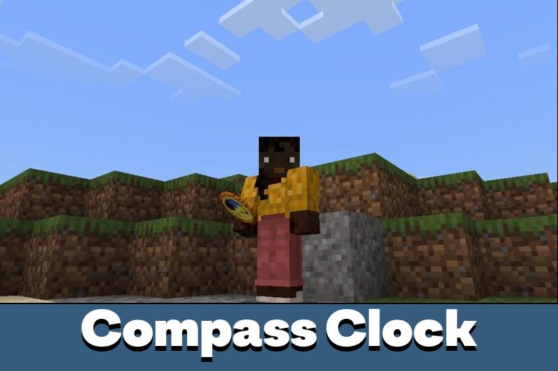 Download Compass and Clock Texture Pack for Minecraft PE Compass and