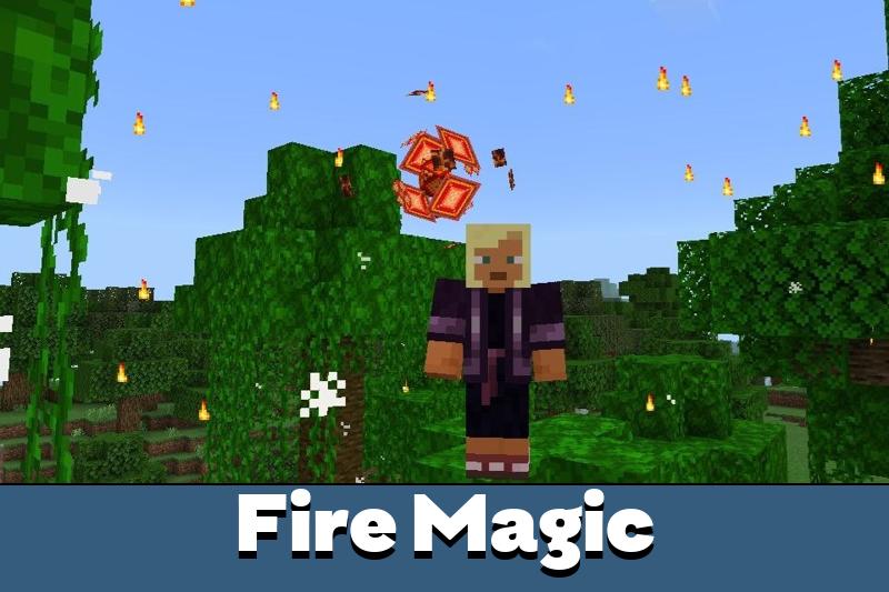 Download Fire Magic Mod for Minecraft PE Fire Magic Mod for MCPE