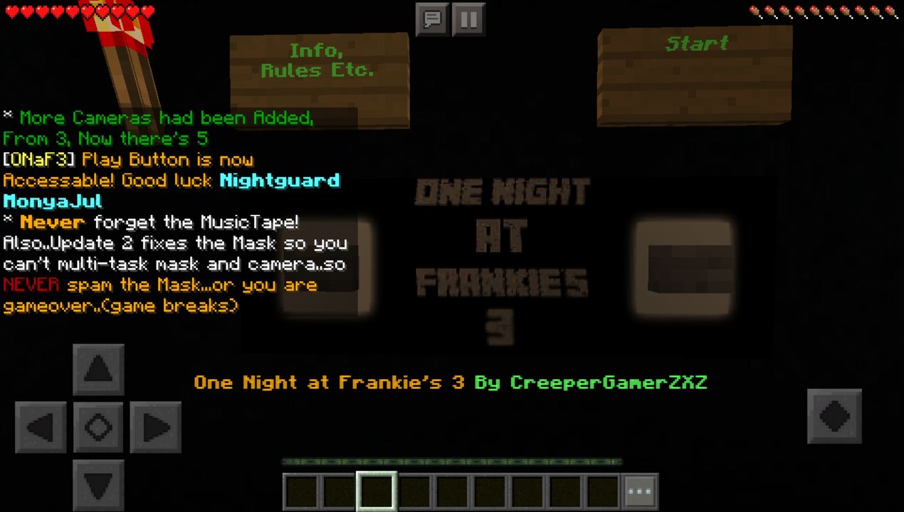 One Night At Frankie’s 2 Horror All for Minecraft PE game