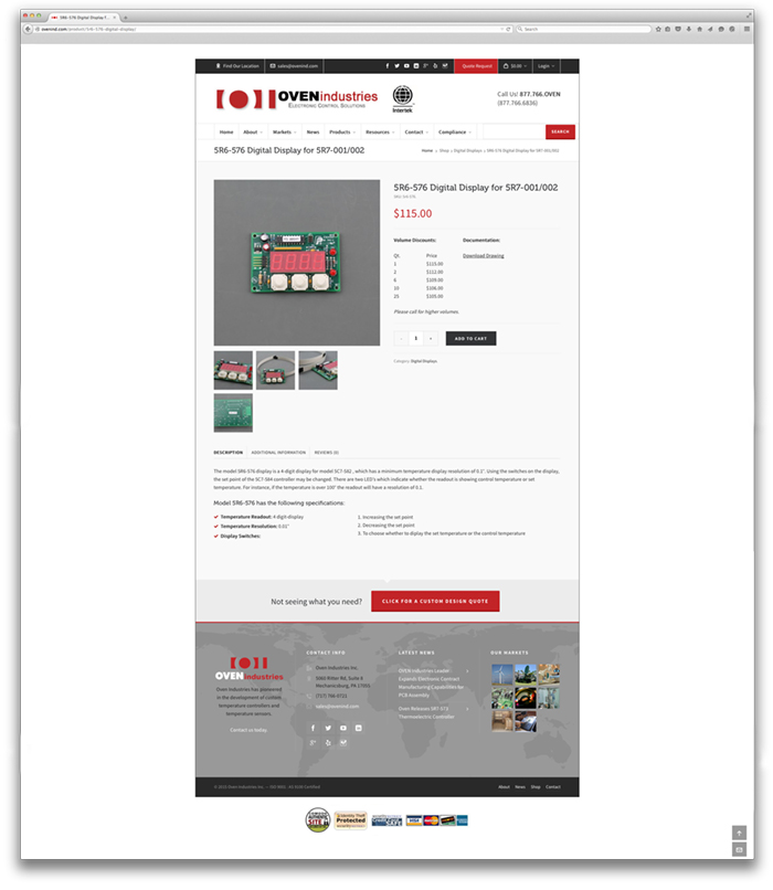 Oven Industries site MCP Interactive