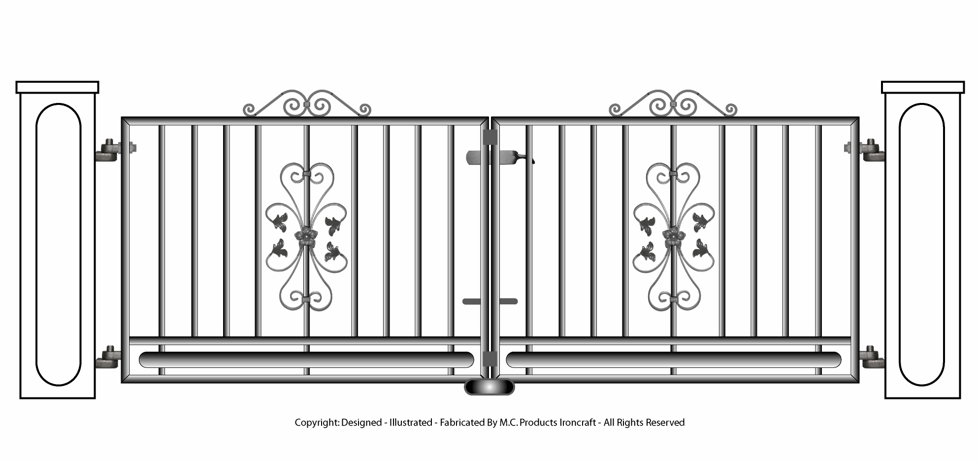 WINSTON Double Gates M.C. Products Iron Craft