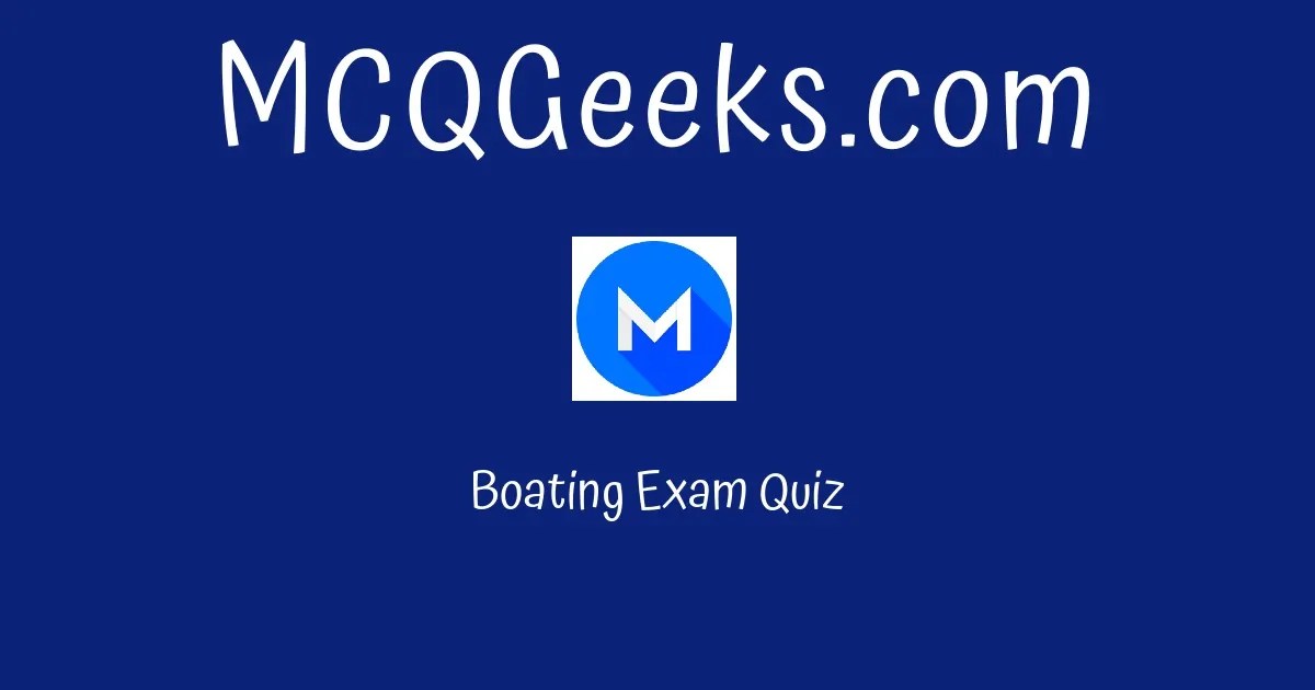 Boating Exam Quiz