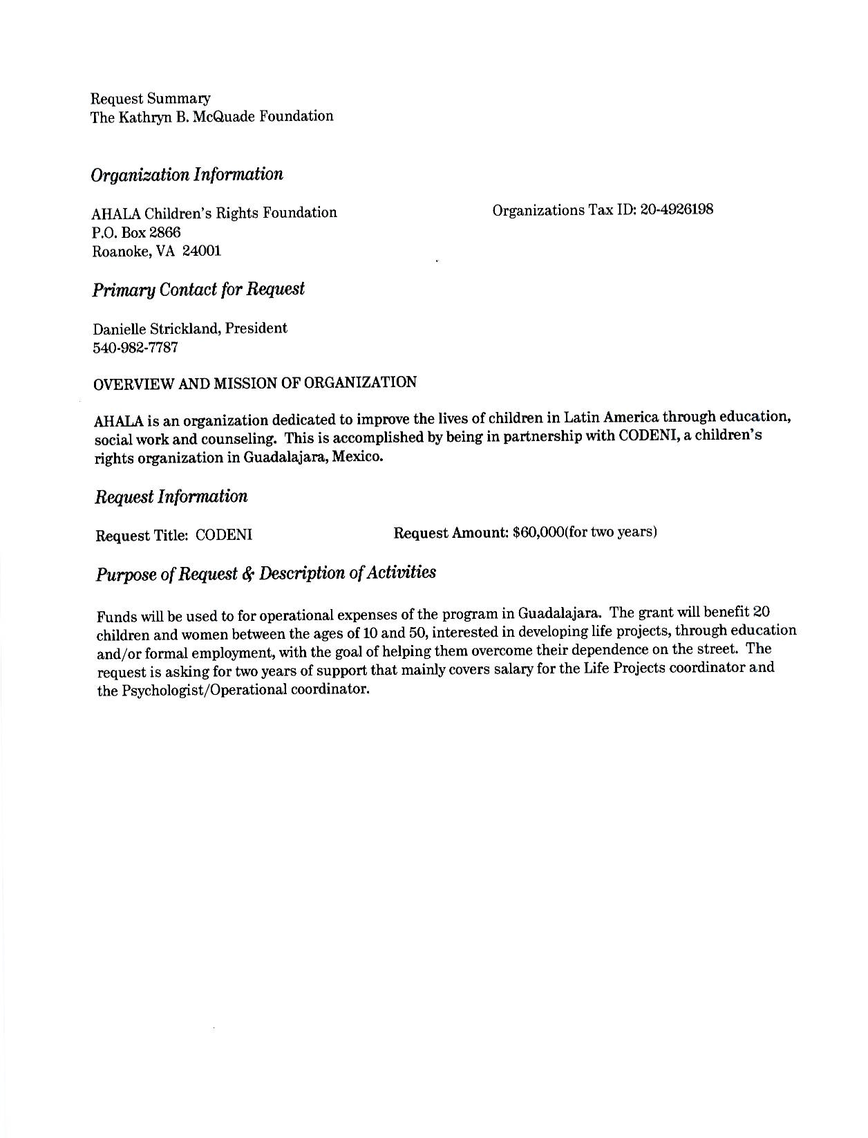 admin, Author at Kathryn B McQuade FoundationKathryn B McQuade Foundation