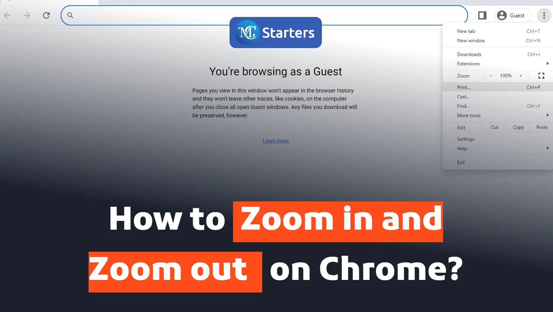 Zoom In And Out On Chrome StepbyStep