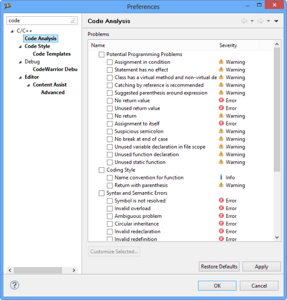 Free Static Code Analysis with Eclipse MCU on Eclipse