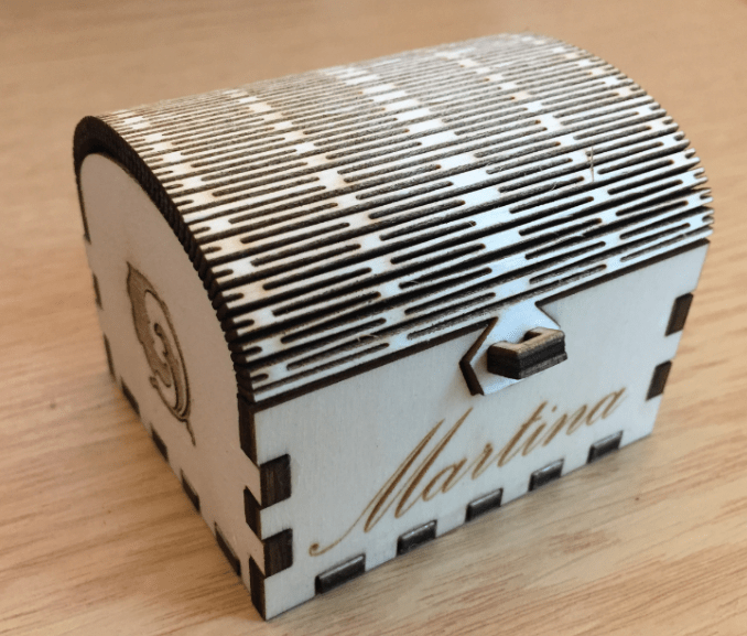 Laser Cutter Wooden Chest Box MCU on Eclipse