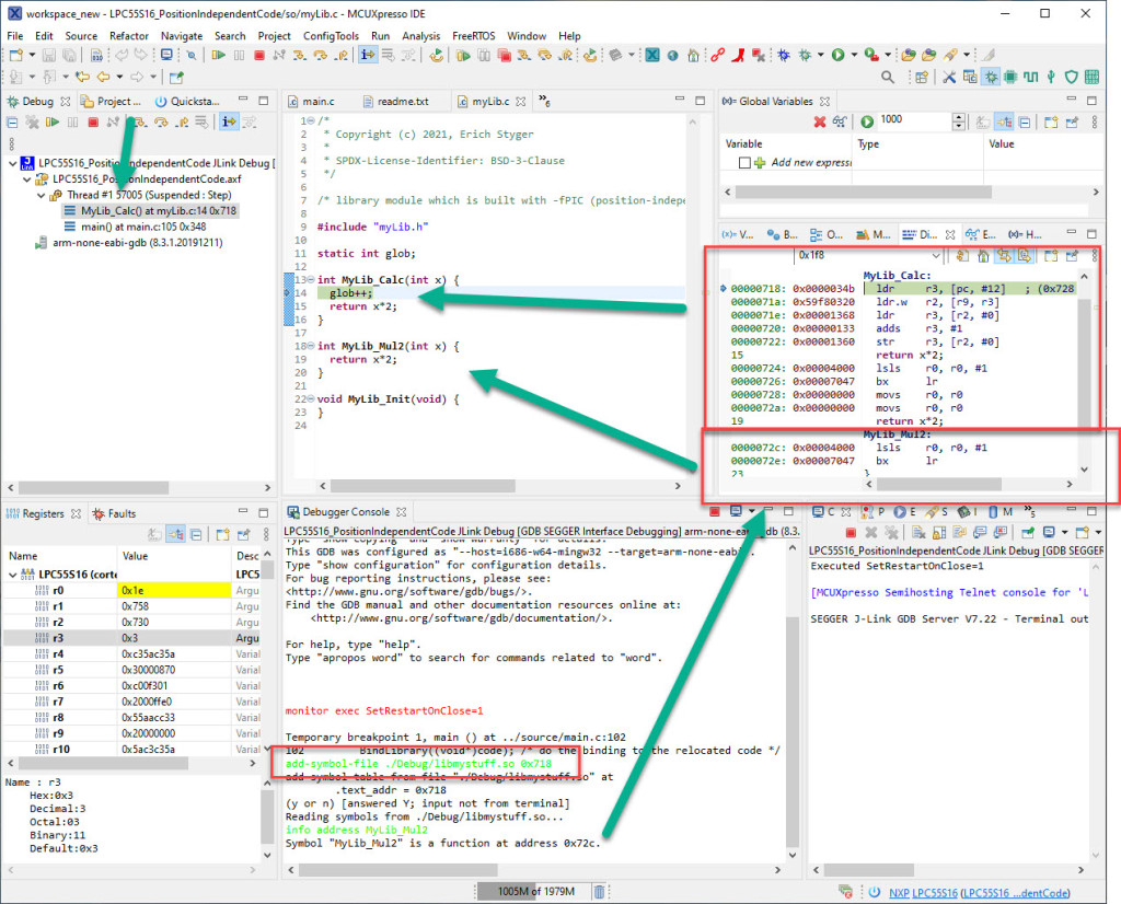 PositionIndependent Code with GCC for ARM CortexM MCU on Eclipse