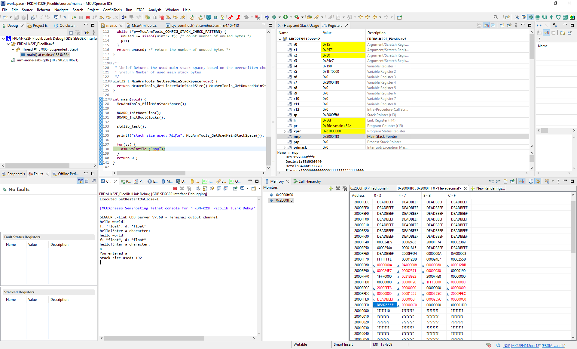 Avoiding Stack Overflows Application Monitoring the Stack Usage MCU
