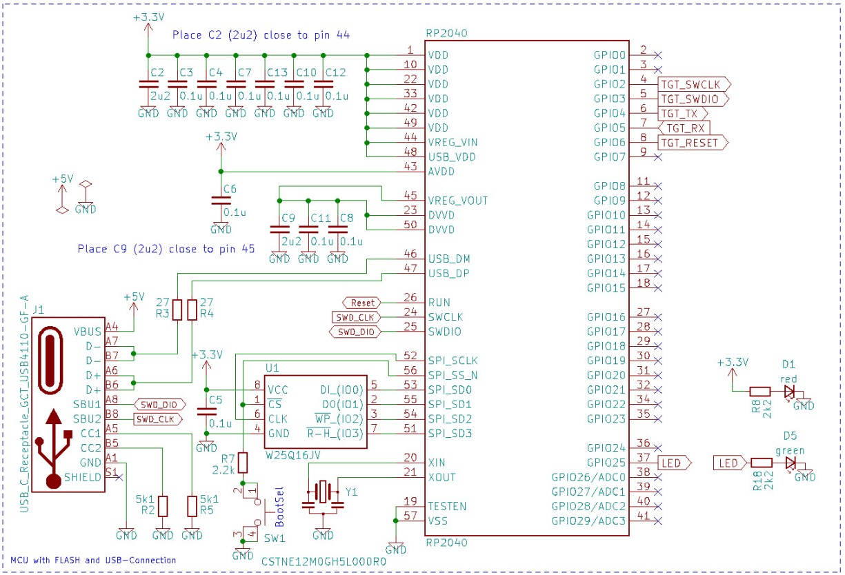 Open Source picoLink Raspberry Pi RP2040 CMSISDAP Debug Probe MCU