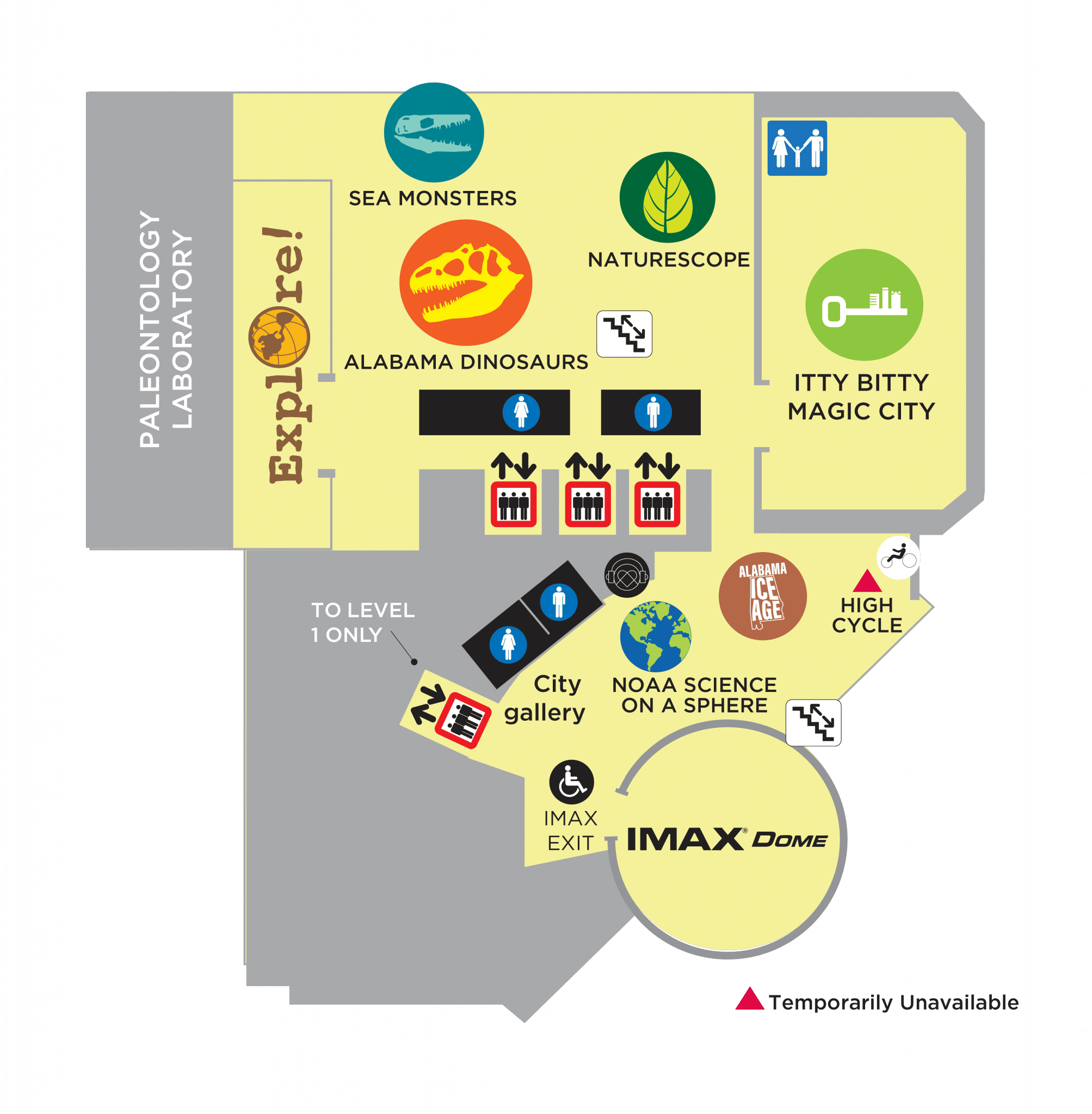 Facility Maps Birmingham, AL McWane Science Center