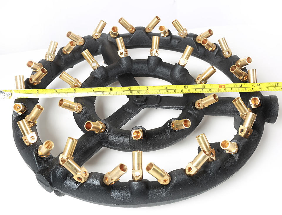 619BNG Multi Jet Burner 44 Brass Jet Natural Gas