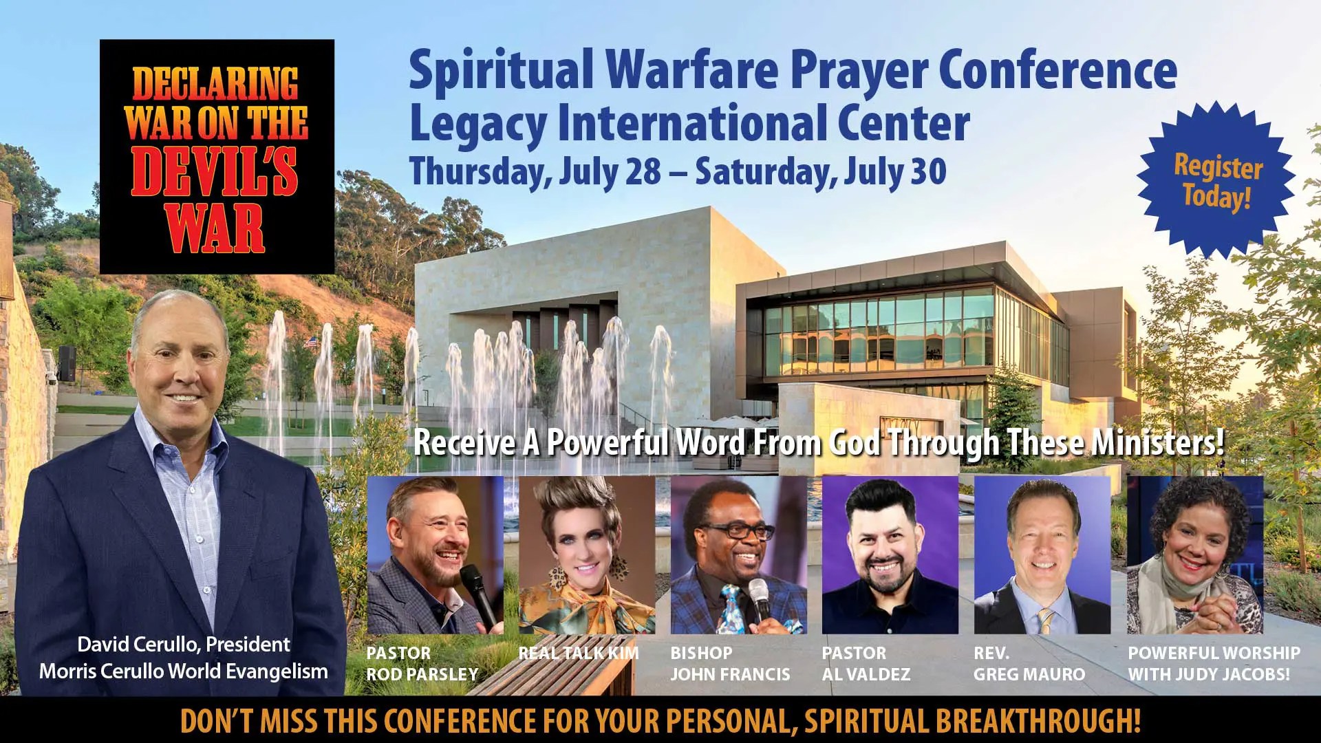 Spiritual Warfare Conference Morris Cerullo World Evangelism Canada