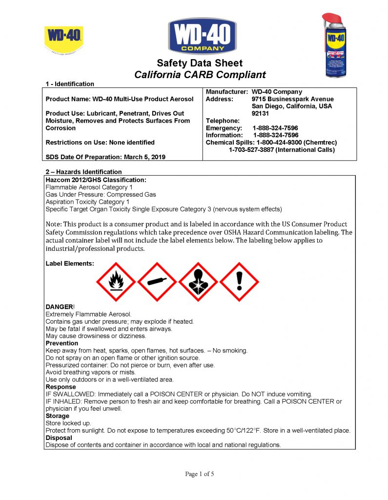Tips for Filling Out Your Spill Plan (Part 4 SDS) MCWEC