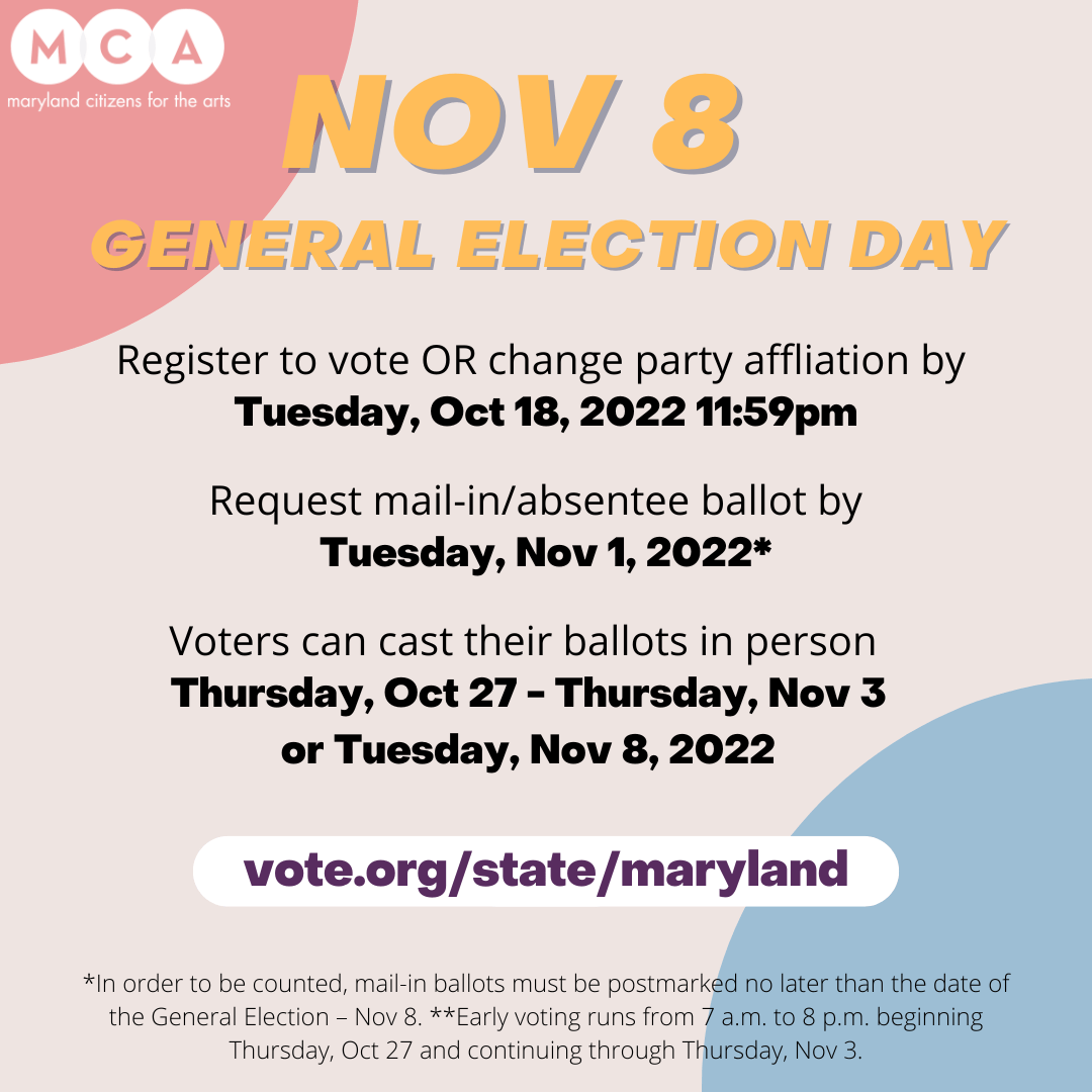 Voter Engagement Guide MCA Maryland Citizens for the Arts