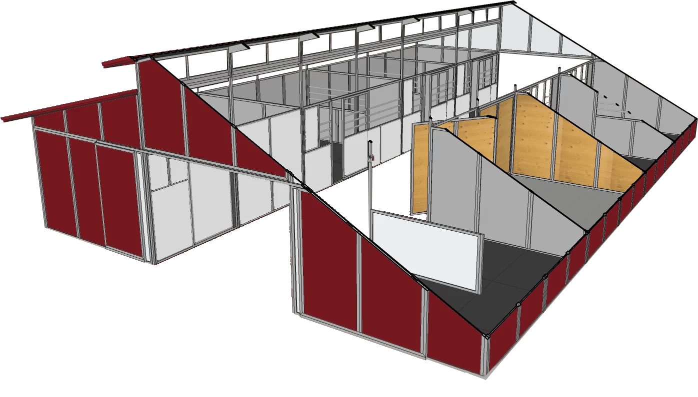 Horse Barn Building Plans Design Floor Plans