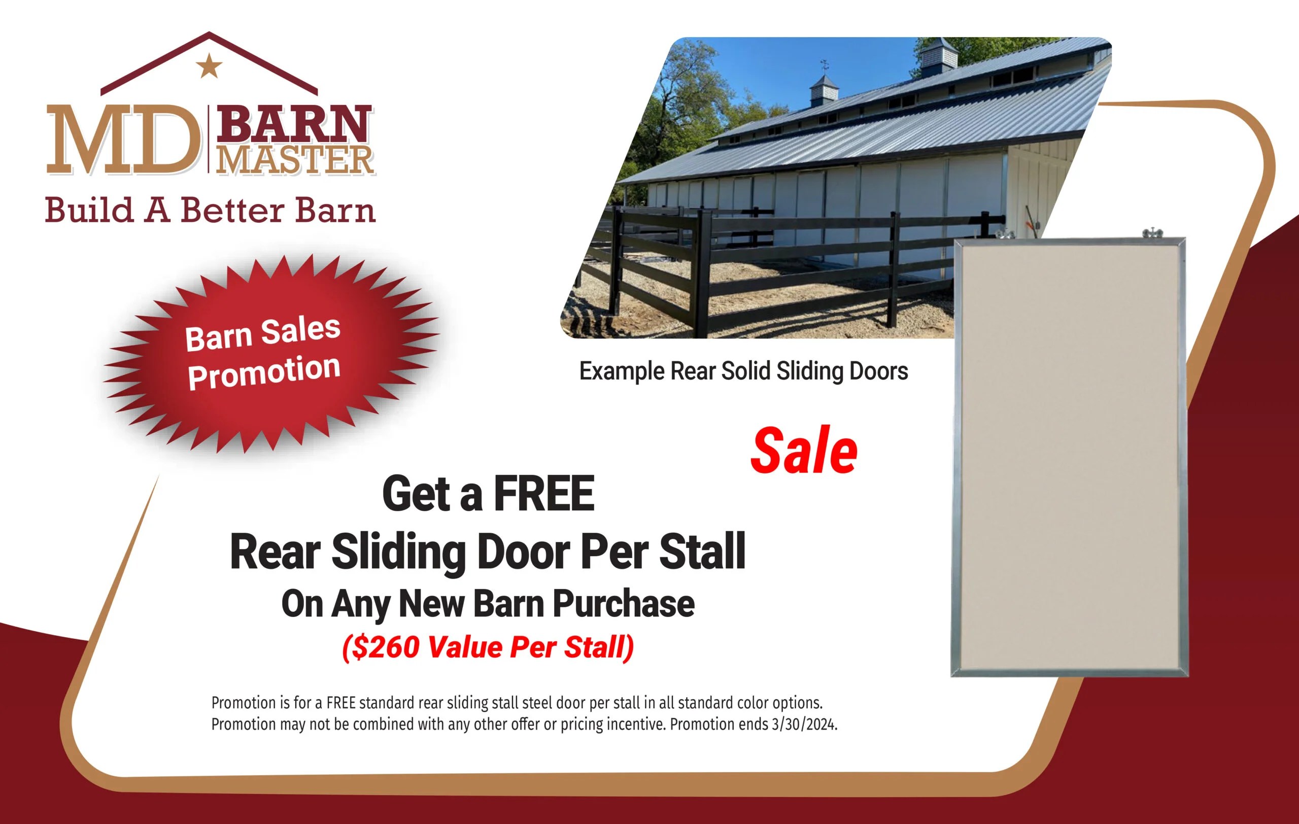 Q1 Barn Sales MD Barnmaster Build a Better Barn