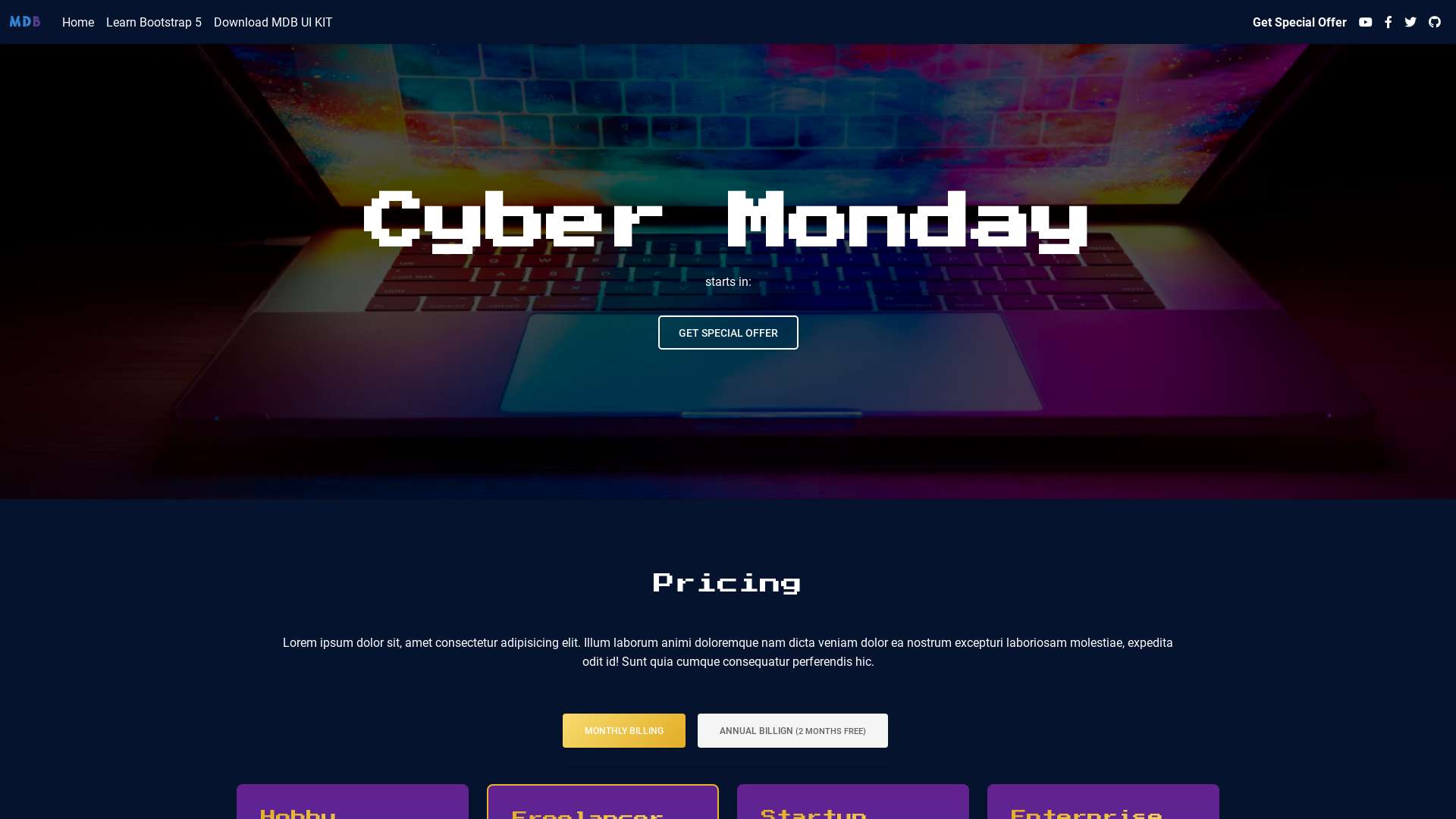 Cyber Monday Deals Generator