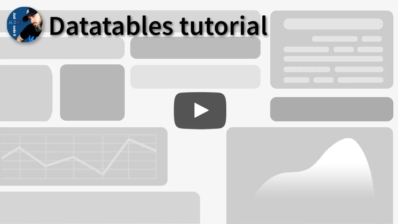 Bootstrap Datatables examples & tutorial