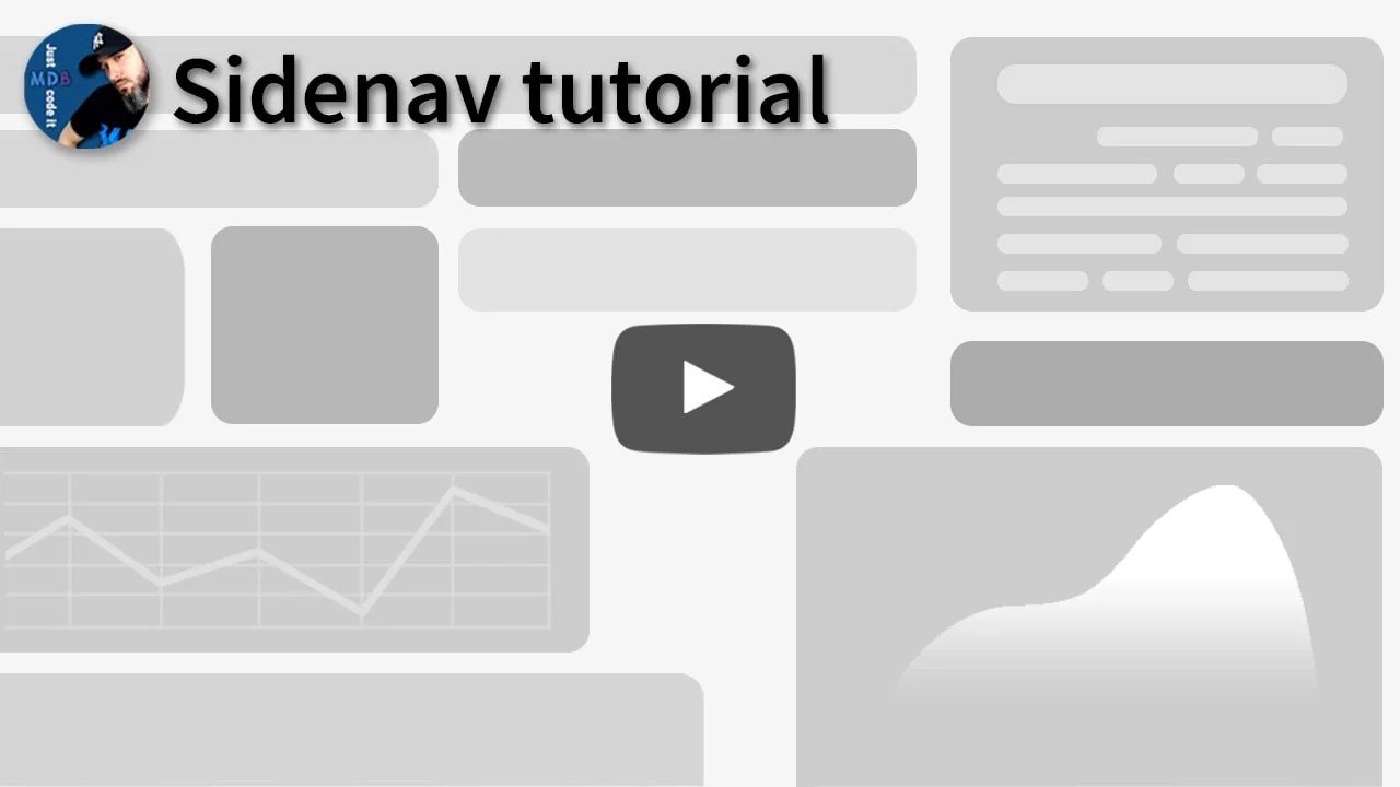 Bootstrap Sidenav examples & tutorial