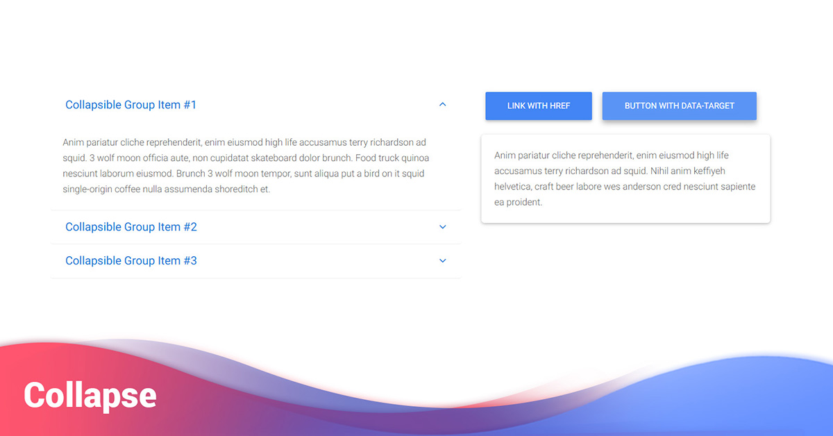 Bootstrap Collapse examples & tutorial