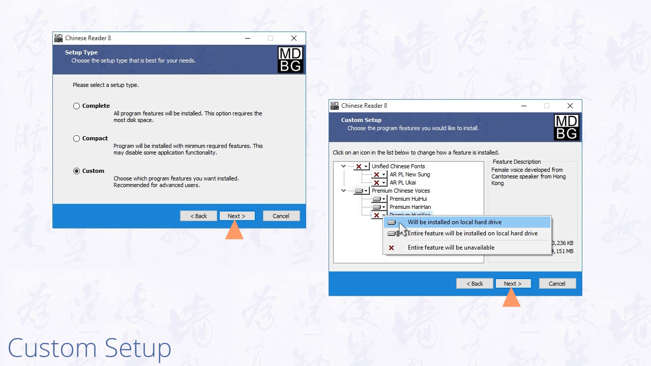 Instant offline Chinese Pinyin dictionary Install MDBG