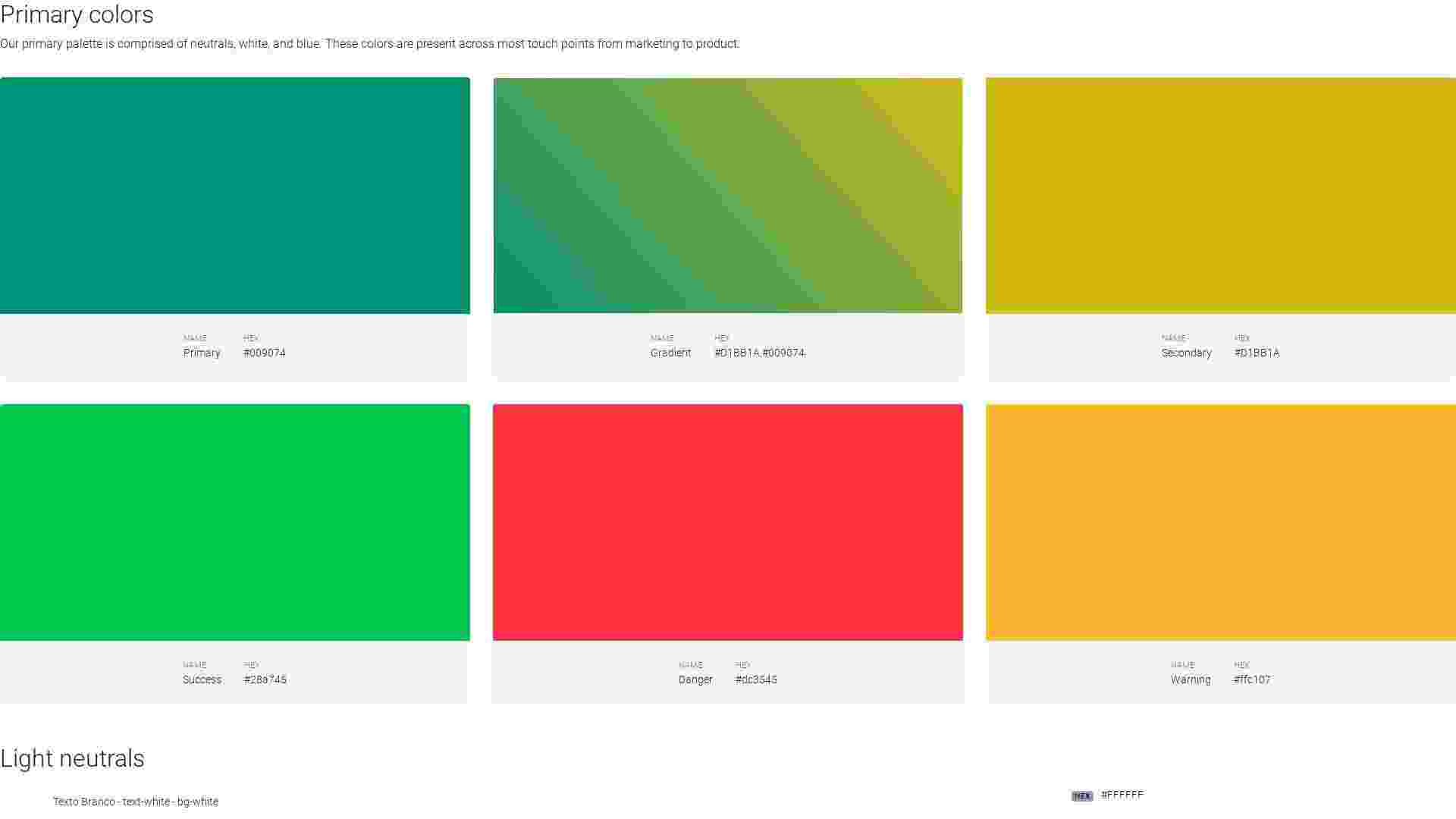 Colors Material Design for Bootstrap