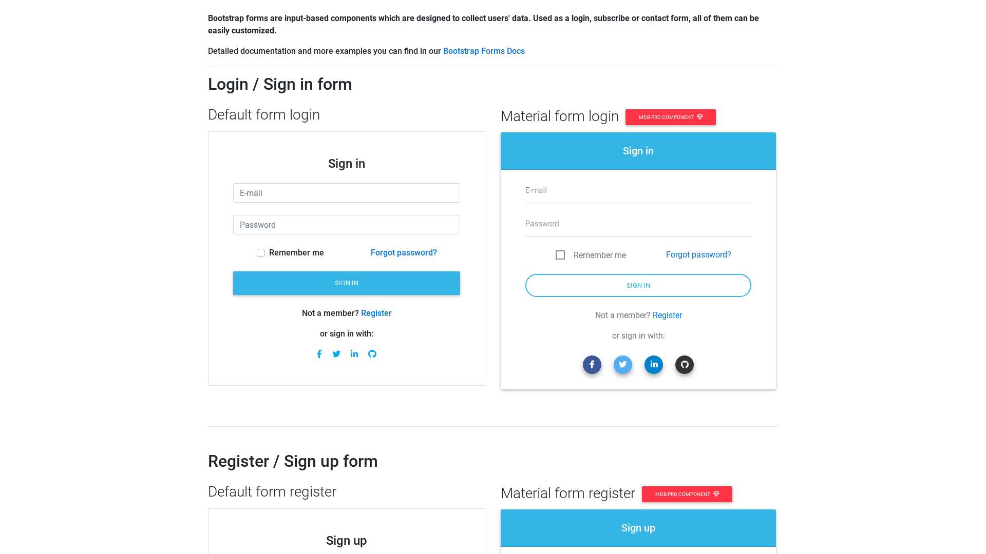 bootstrap 4 form template code helper