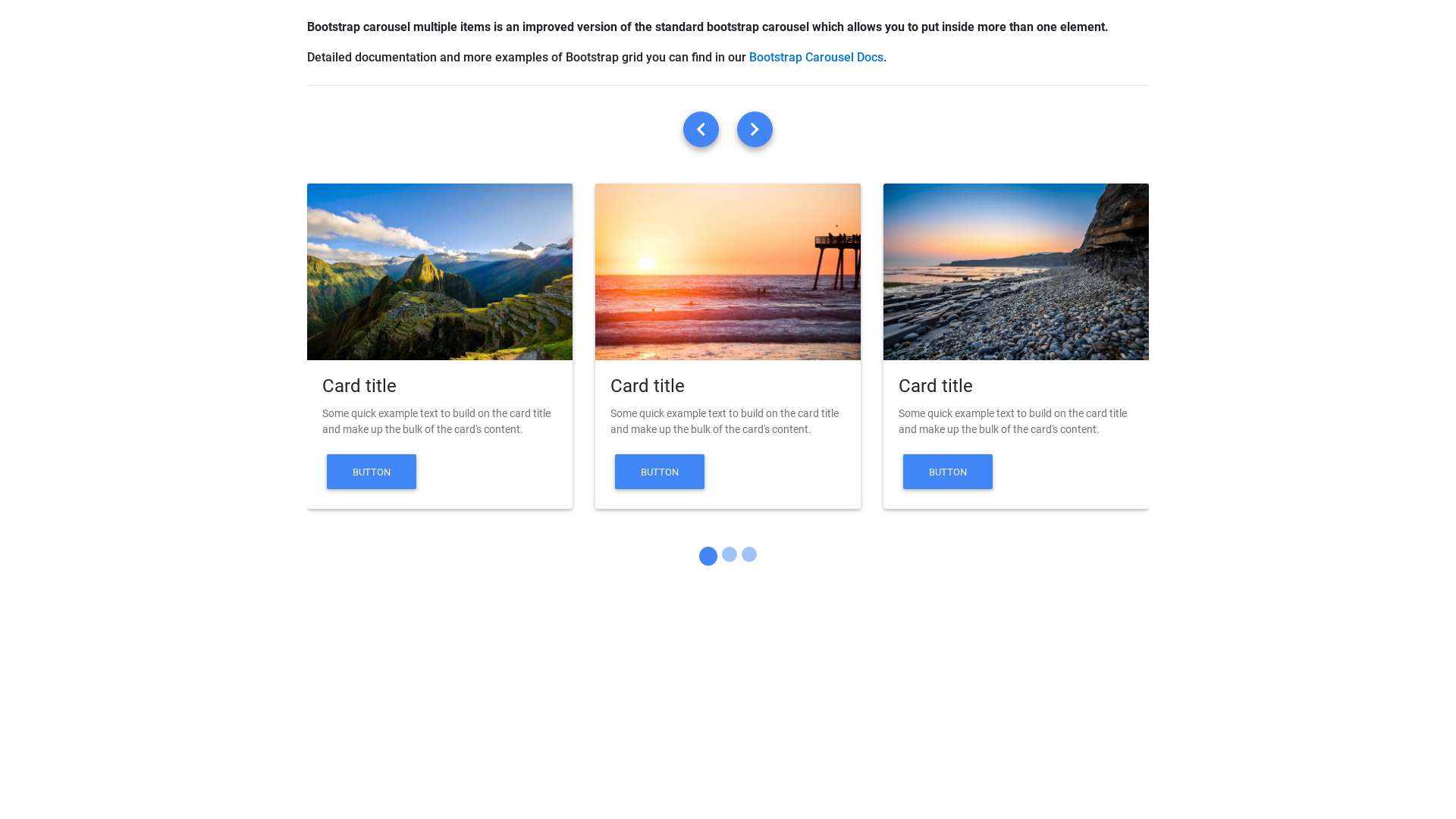 bootstrap multiple image slider code helper
