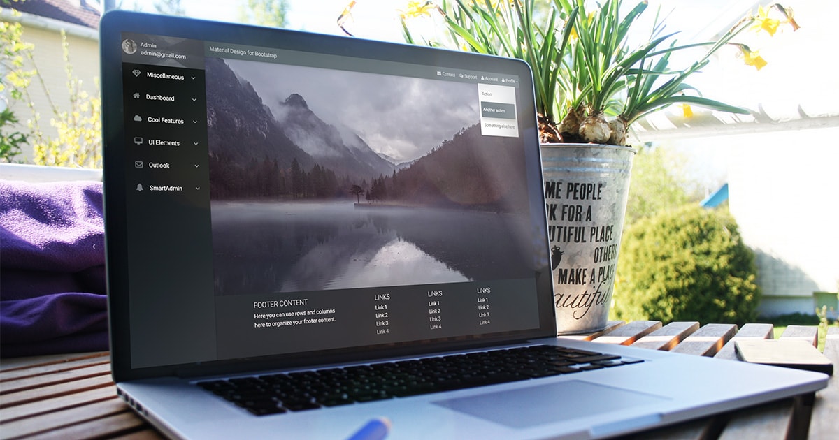 Bootstrap Sidebar / SideNav examples, tutorial & advanced usage Material Design for Bootstrap