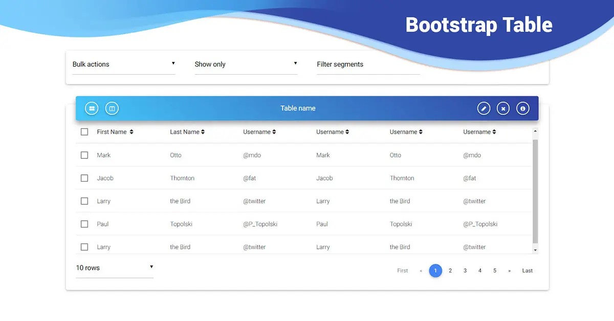 Angular Bootstrap Table responsive examples & tutorial