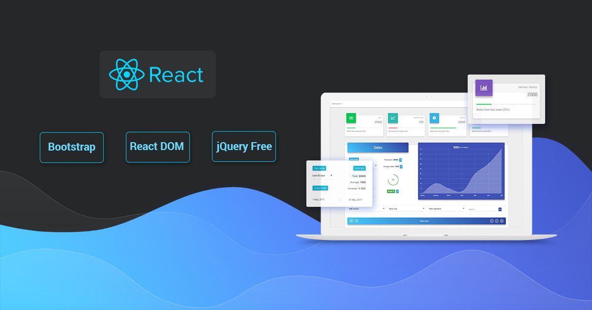React Bootstrap with Material Design Powerful and free UI KIT