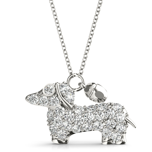 Necklaces and Pendants Puppy Dog Diamond Pendant PD273
