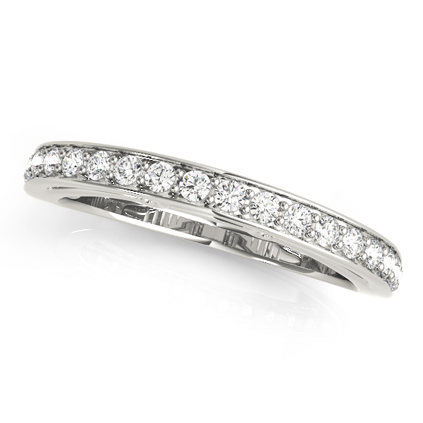 Wedding Band Semi Eternity Ring Open Gallery