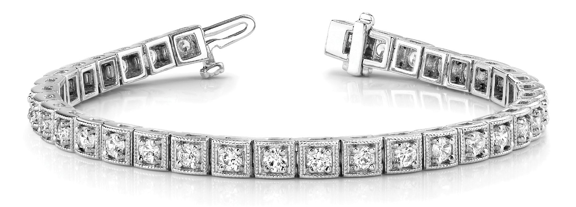 Platinum Bracelets from MDC Diamonds NYC