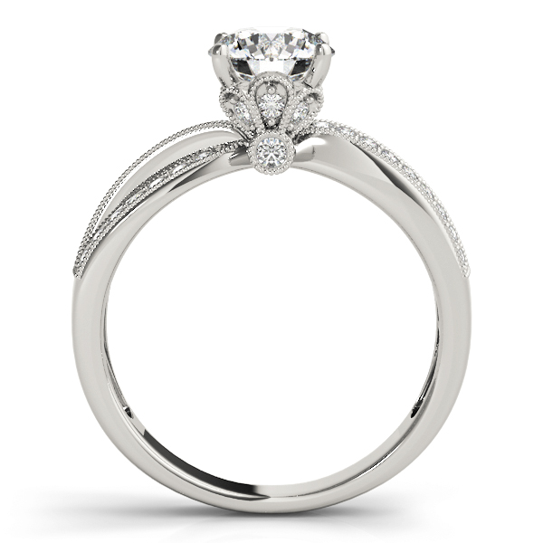 Engagement Ring Floral Diamond Engagement Ring, Split BandES2205