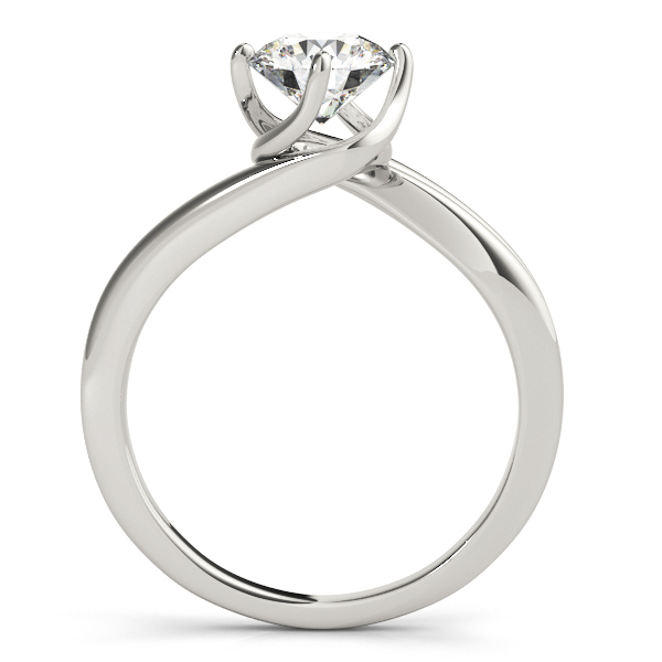 Engagement Ring Twisted Prongs Solitaire Diamond Engagement RingES1362