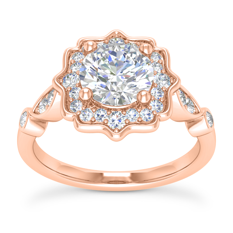 Floral Engagement Rings from MDC Diamonds NYC