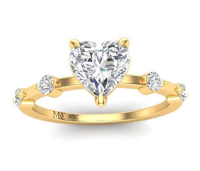 Heart Engagement Rings from MDC Diamonds NYC