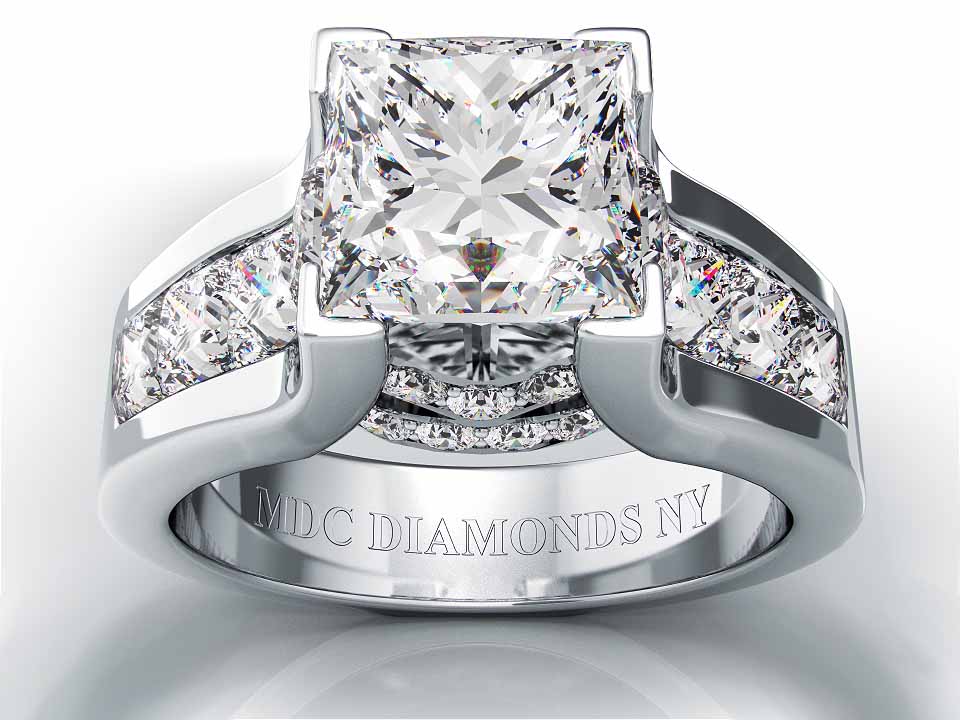 Engagement Ring Modern Princess Diamond Engagement Ring princess