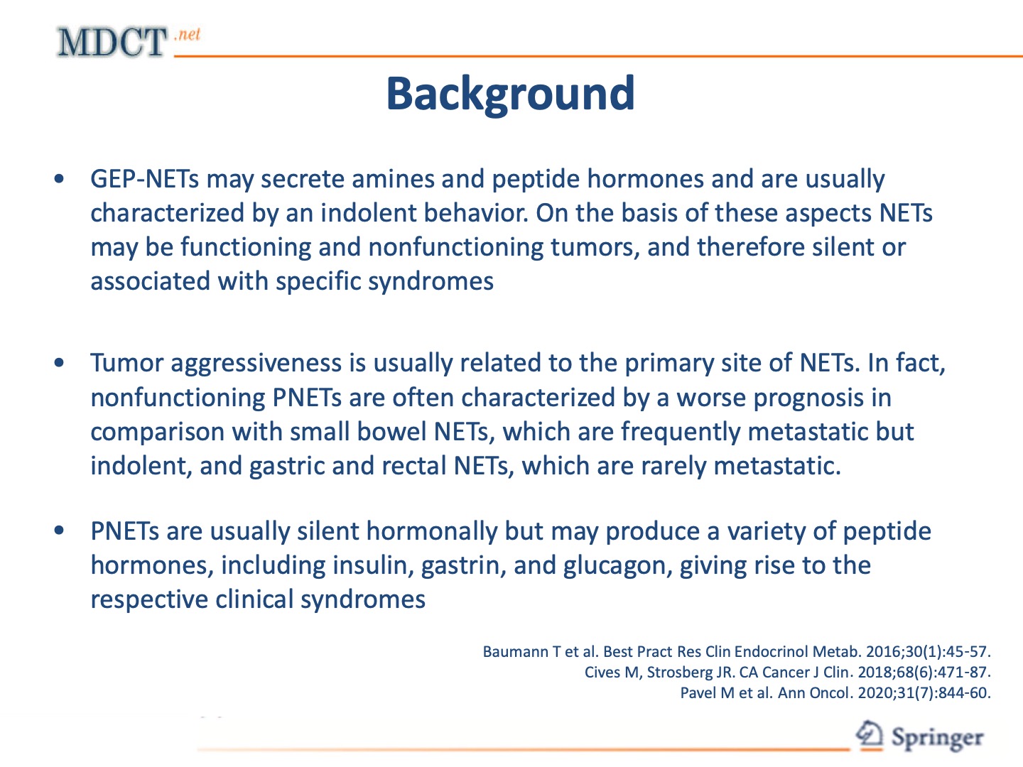 Gastroenteropancreatic NETs
