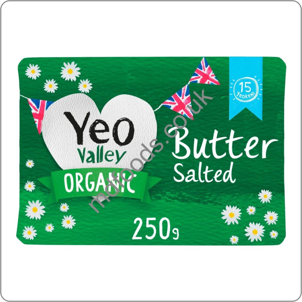 YEO VALLEY ORGANIC SALTED BLOCK BUTTER 250g MD Foods