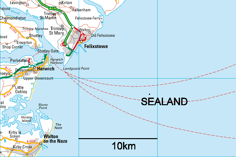 Sealand Map