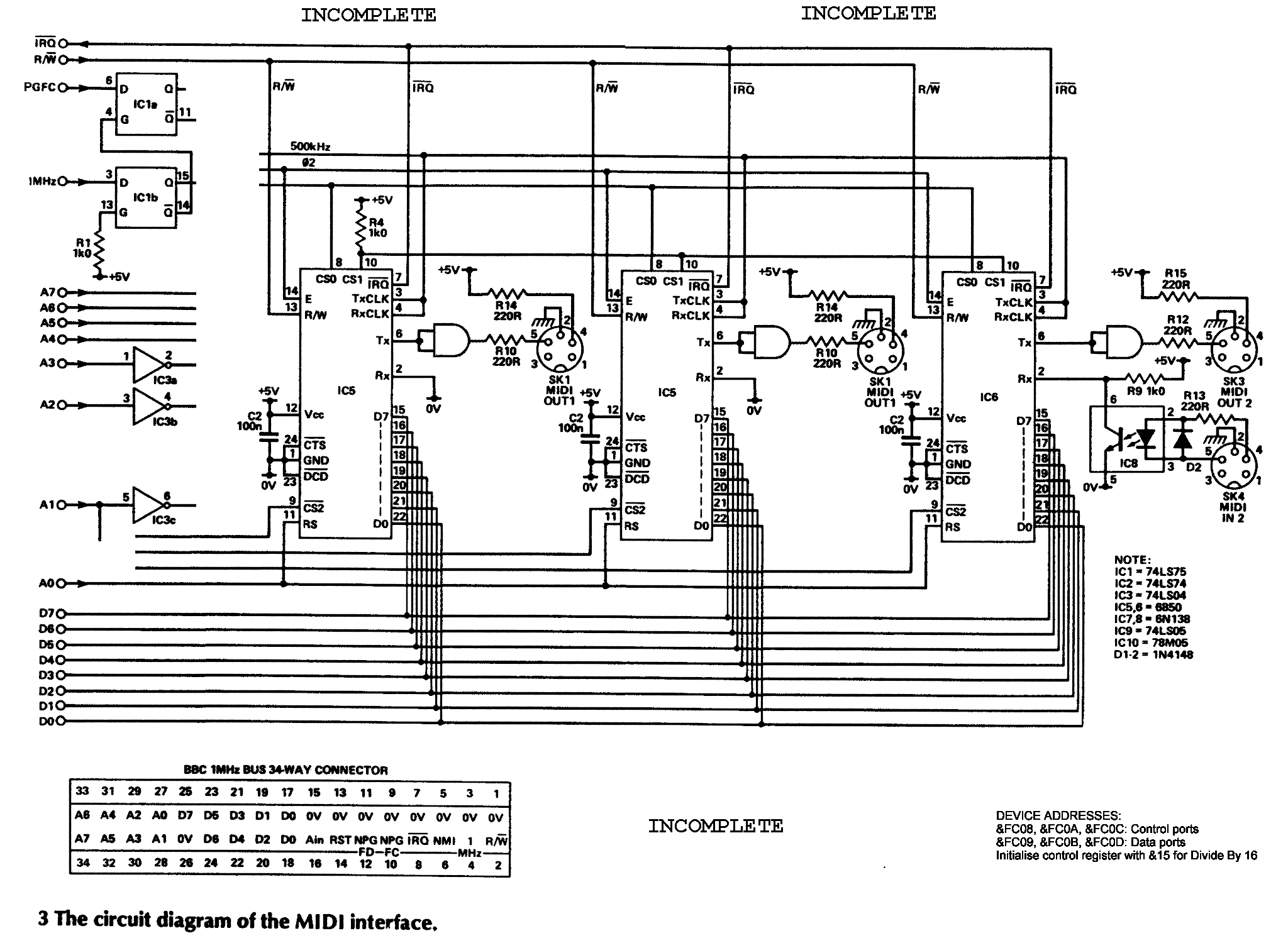 BBC MIDI Interface