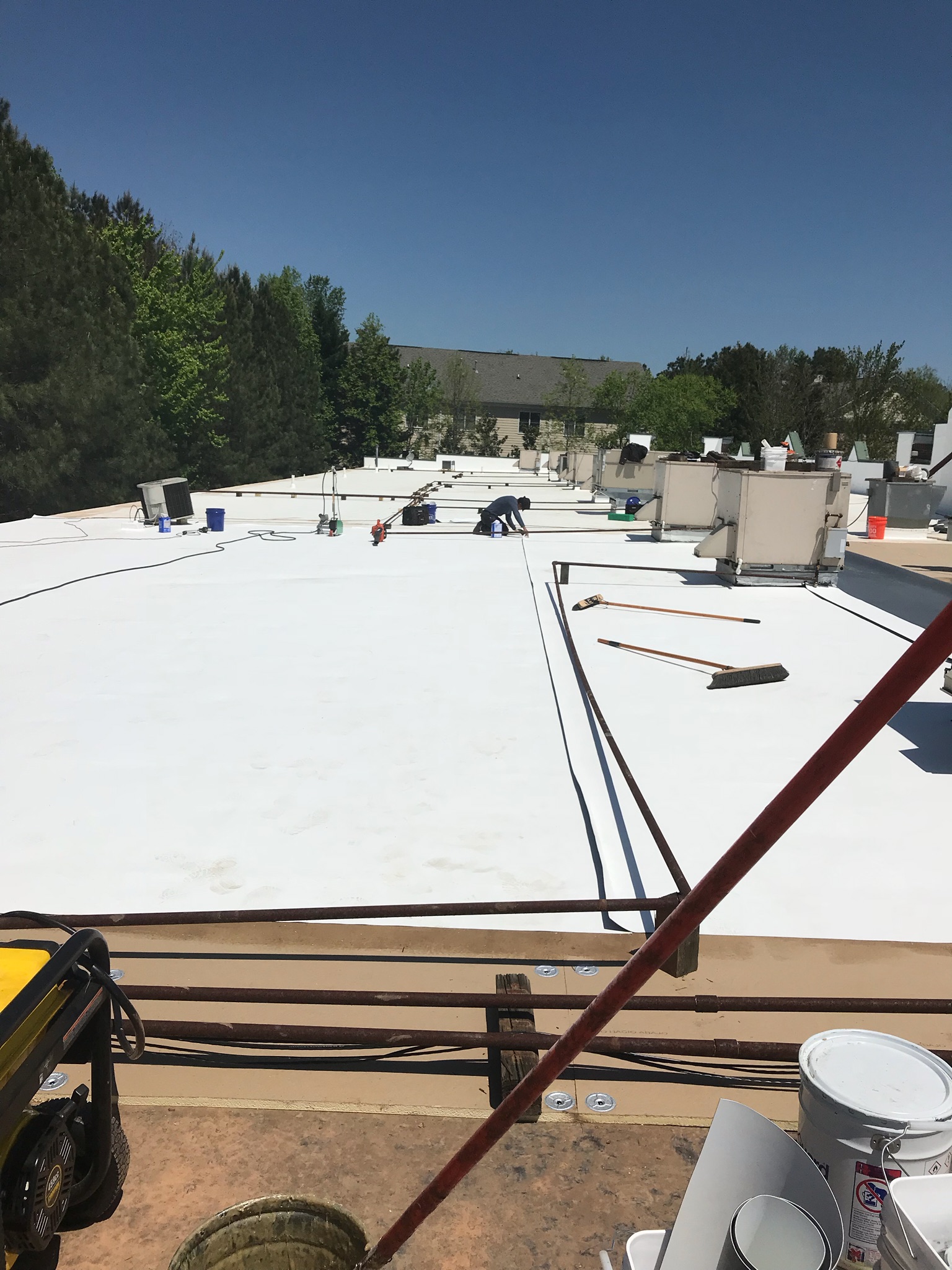 Commercial TPO Roof MDJ Roofing & Construction
