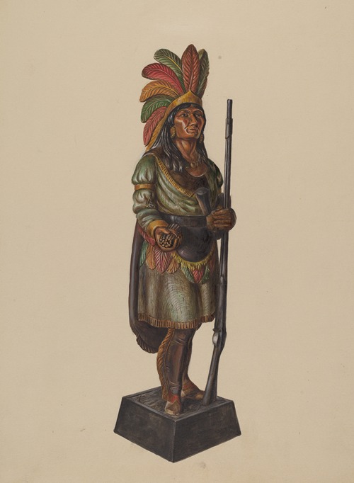 Cigar Store Indian by Artvee