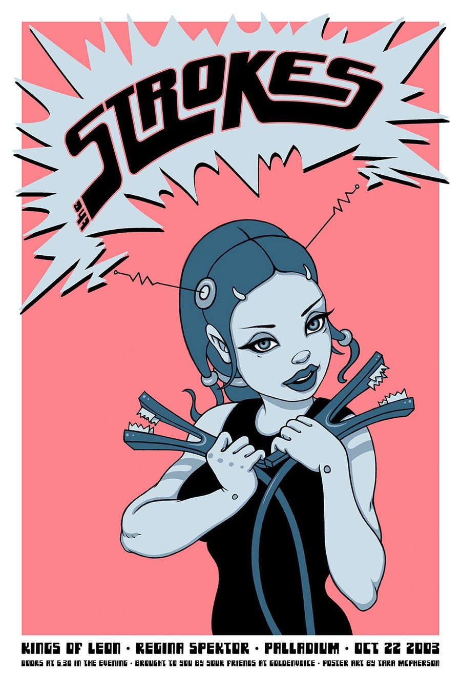 The Strokes, Kings of Leon, Regina Spektor by Tara McPherson Artvee